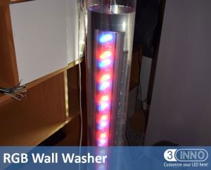 RGB LED 벽 세탁기 건축 조명 벽 닦기 조명 LED 외관 조명 크리 어 LED 벽 세탁기 1M 벽 세탁기 빛 야외 장식 조명 프로그램 가능 LED 조명 크리 어 LED 외관 조명